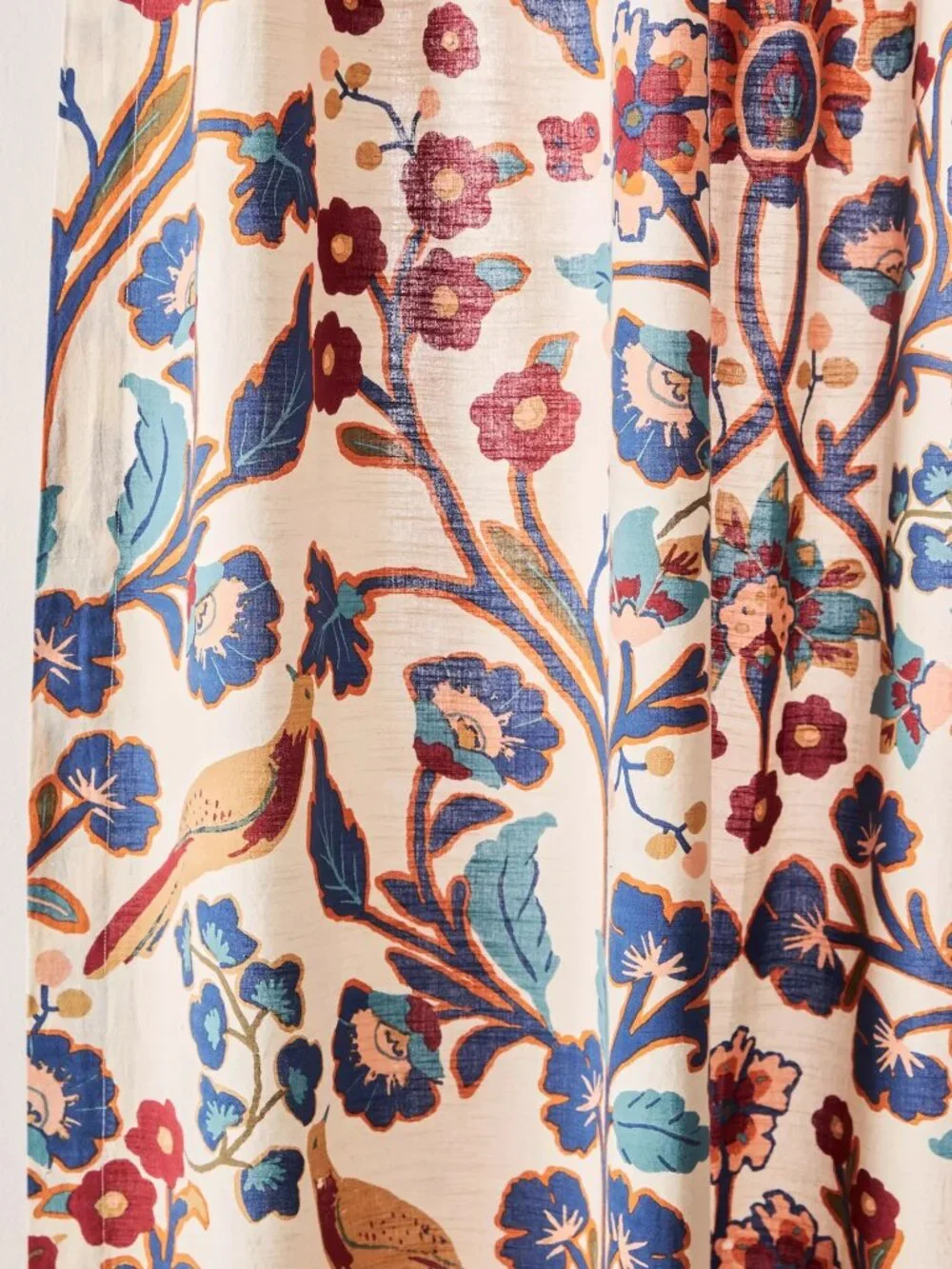 Anthropologie WELLES 50W x 108L Semi-Sheer Drape